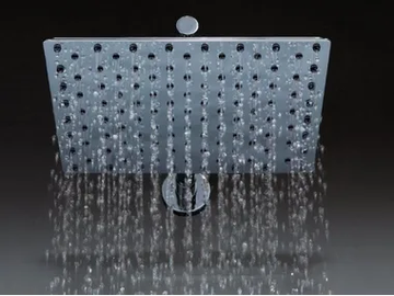 ECHO - Wall-mounted brass overhead shower with arm with anti-lime system by Tender rain - view 2